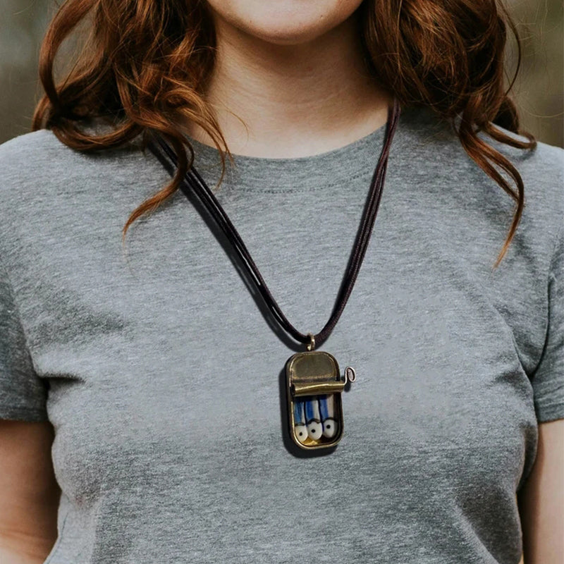 Canned Sardines Adjustable Ring/Necklace