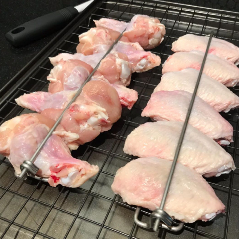 🐔Wing Rails make it easier to grill your chicken wings!🍗