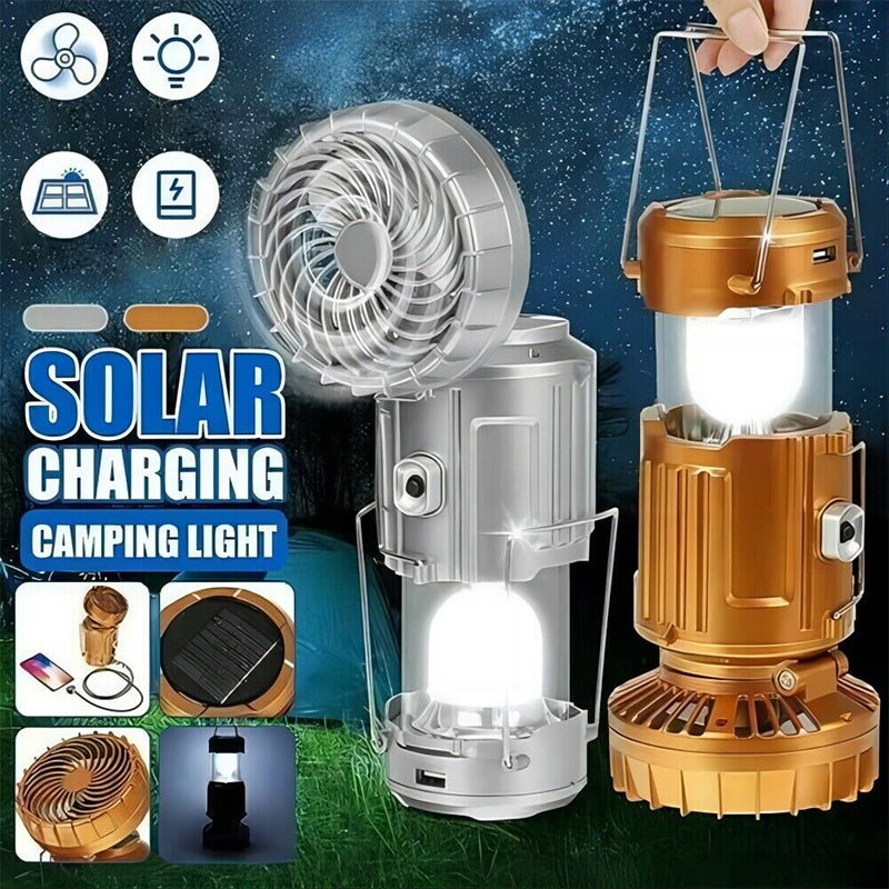 🎐6 in 1 Portable Solar LED Camping Lantern