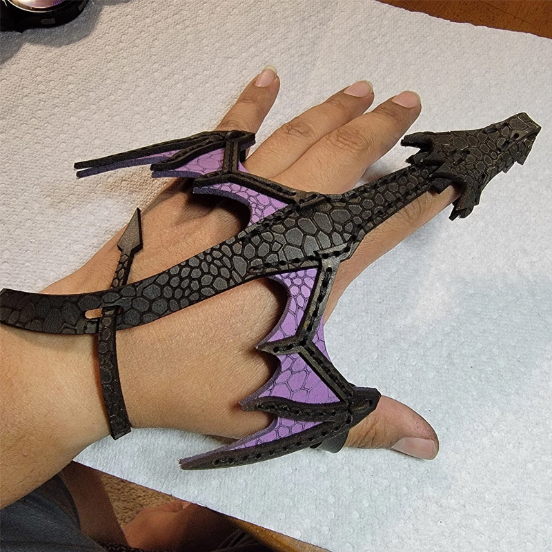 Leather Hand Dragon Cuff