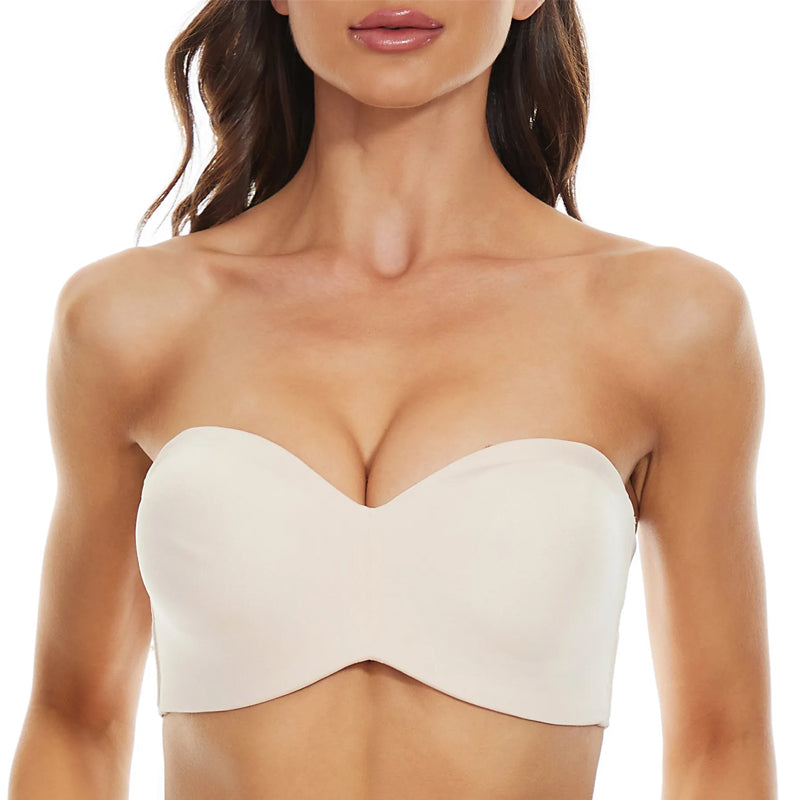 Detachable Full Support Non-Slip Convertible Bandeau Bra