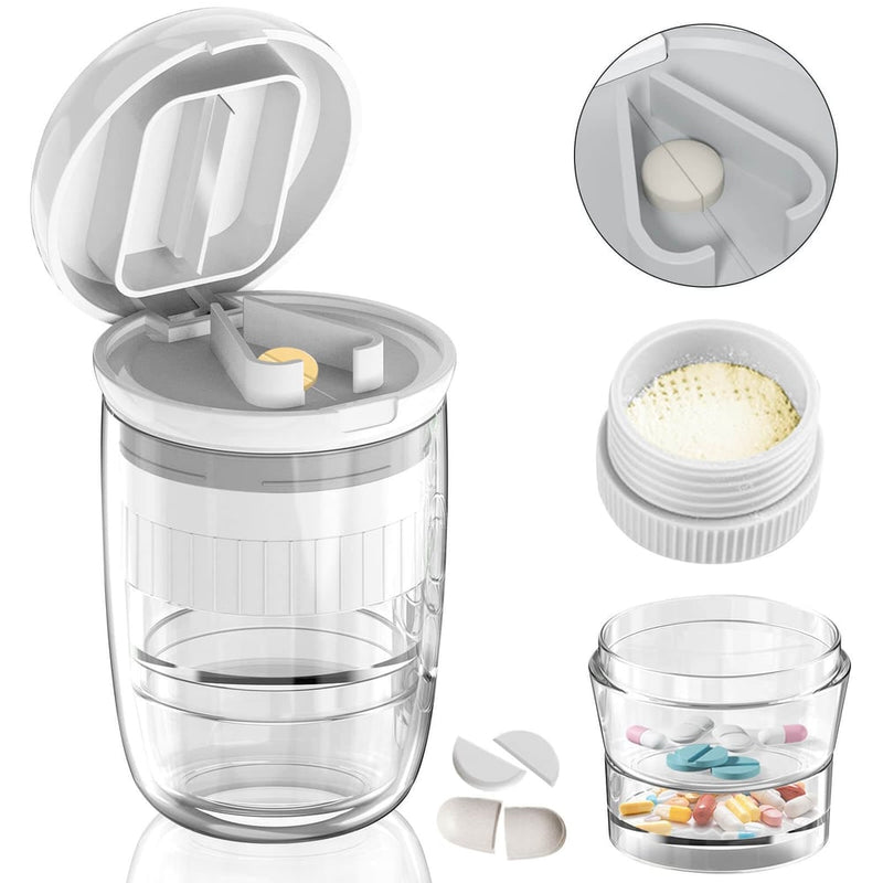 Pill Cutter Splitter with Dispenser