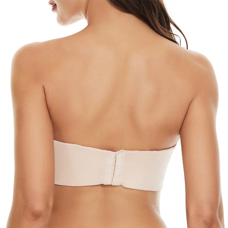 Detachable Full Support Non-Slip Convertible Bandeau Bra