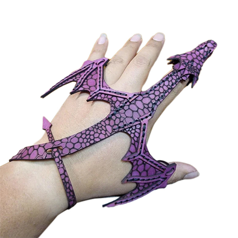 Leather Hand Dragon Cuff