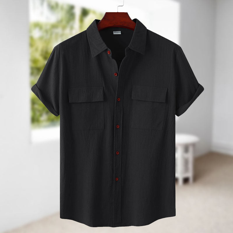 Men's Linen Short Sleeve Shirt