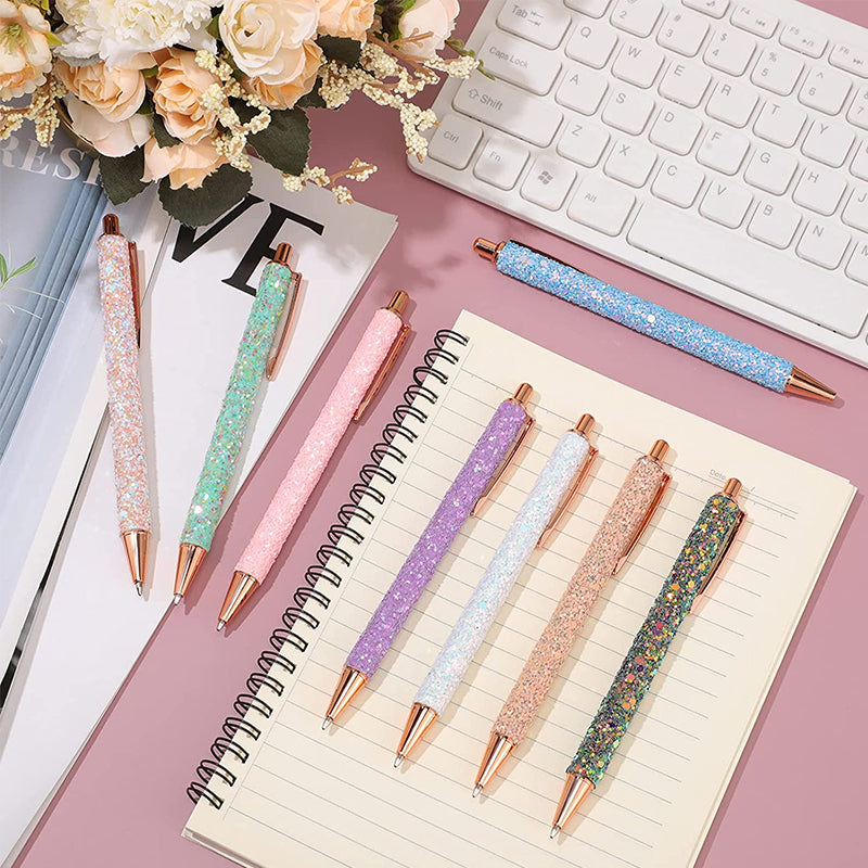 PU Leather Sequin Press Pen