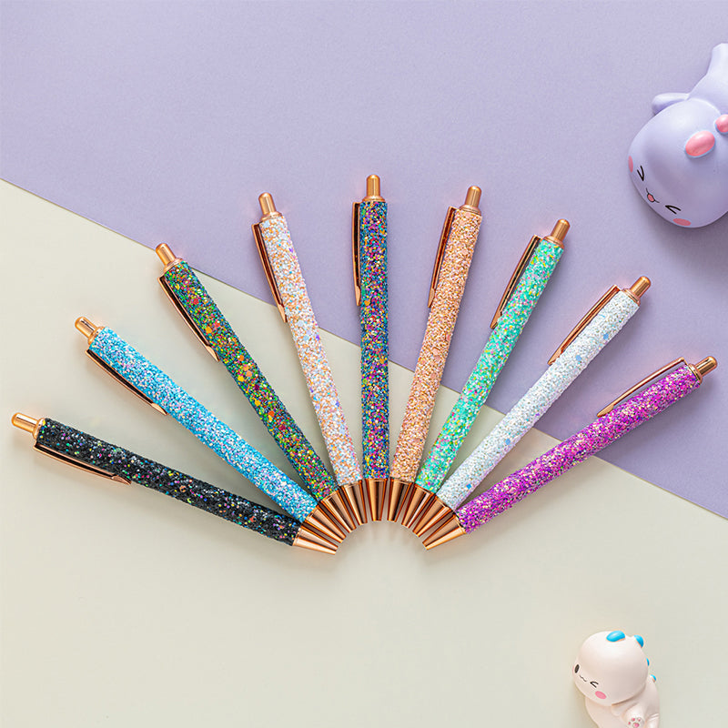 PU Leather Sequin Press Pen