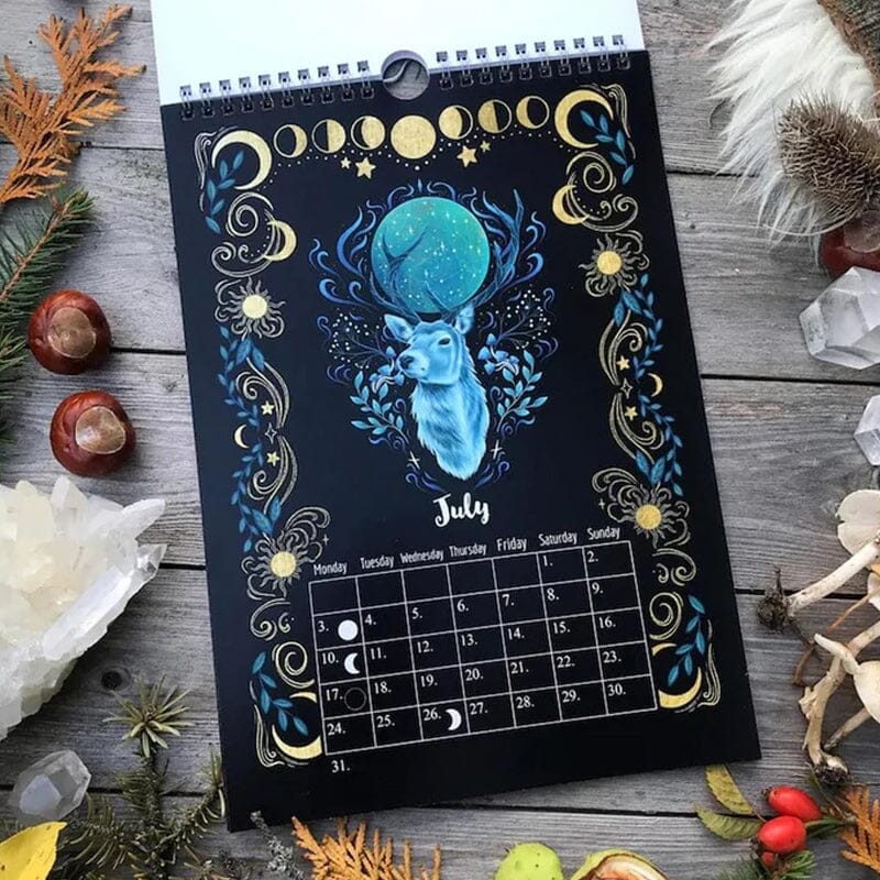 📅2023 Dark Forest Lunar Calendar Mysterious Animals Calendar🌛🌞