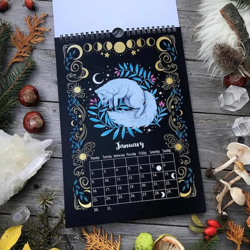 📅2023 Dark Forest Lunar Calendar Mysterious Animals Calendar🌛🌞