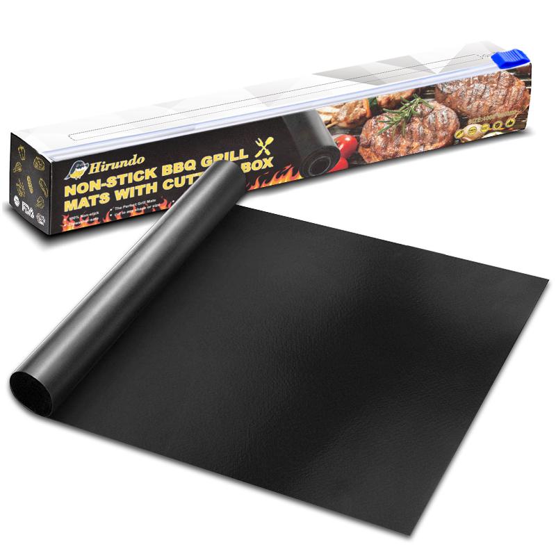 Non-Stick BBQ Grill Mats  with cutting box