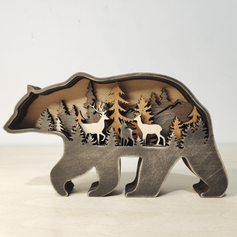 ✨Christmas sale 50% OFF✨3D Creative Wooden Animal Carving Handcraft Gift