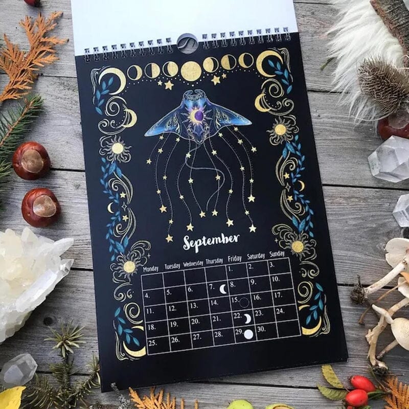 📅2023 Dark Forest Lunar Calendar Mysterious Animals Calendar🌛🌞