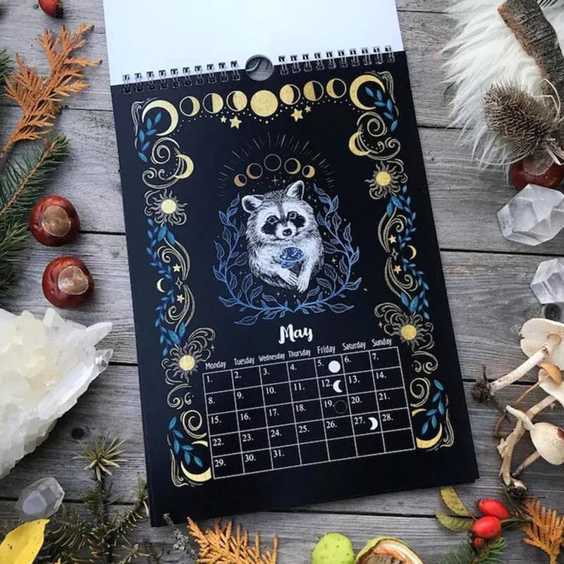 📅2023 Dark Forest Lunar Calendar Mysterious Animals Calendar🌛🌞