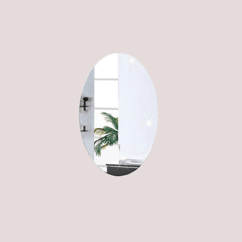 Oval Rectangle Mirror Sticker