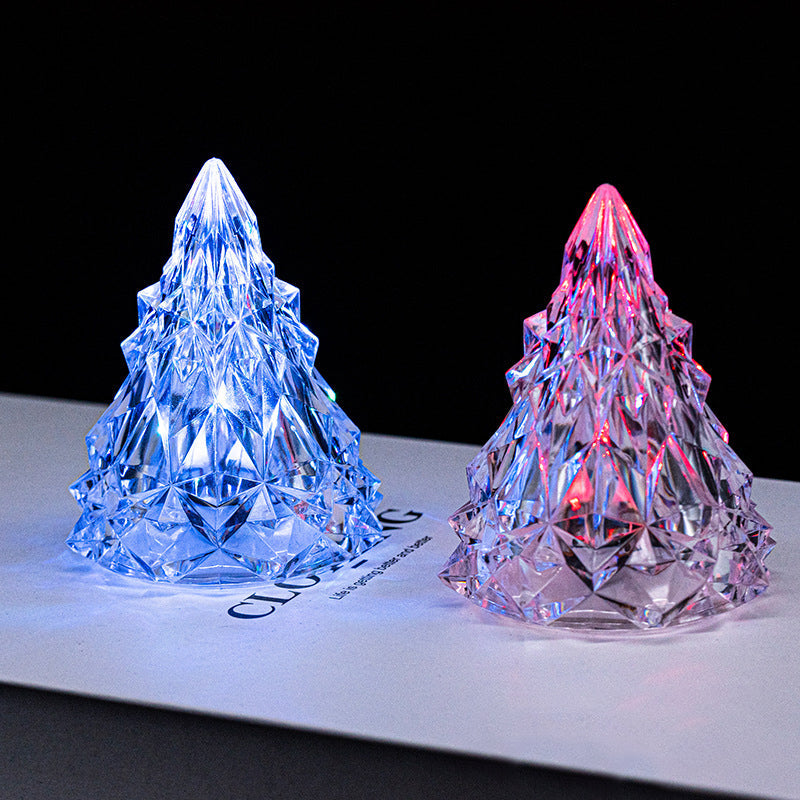 🎄Mini LED Crystal Christmas Tree Night Light