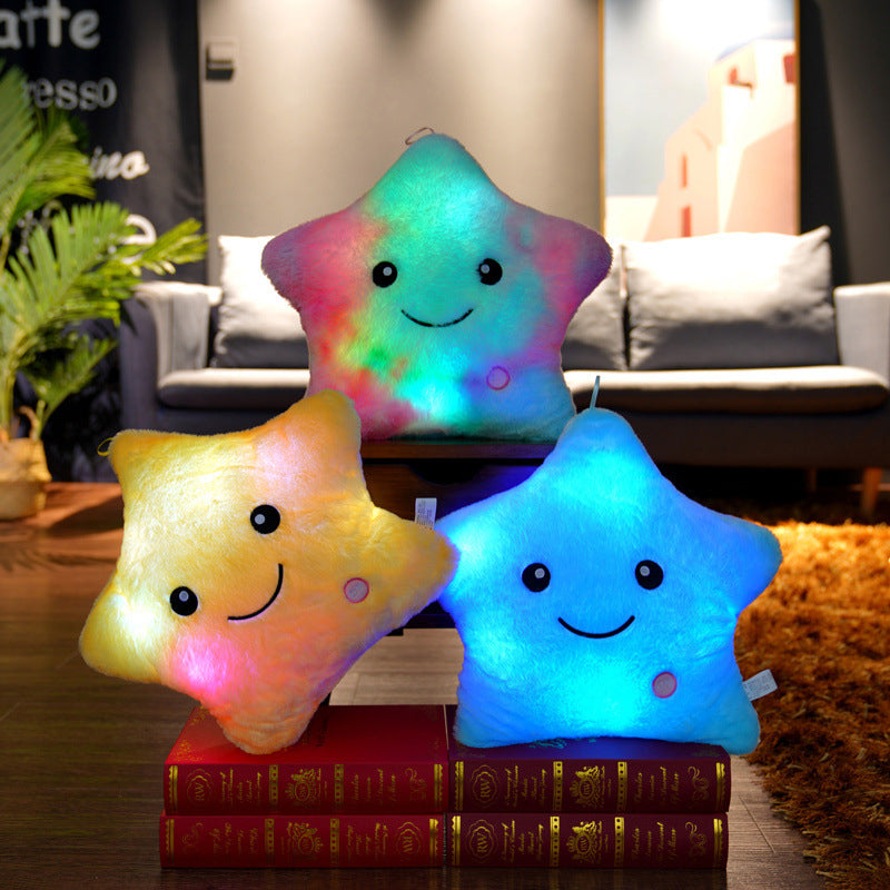 Five-pointed Star Luminous Pillow