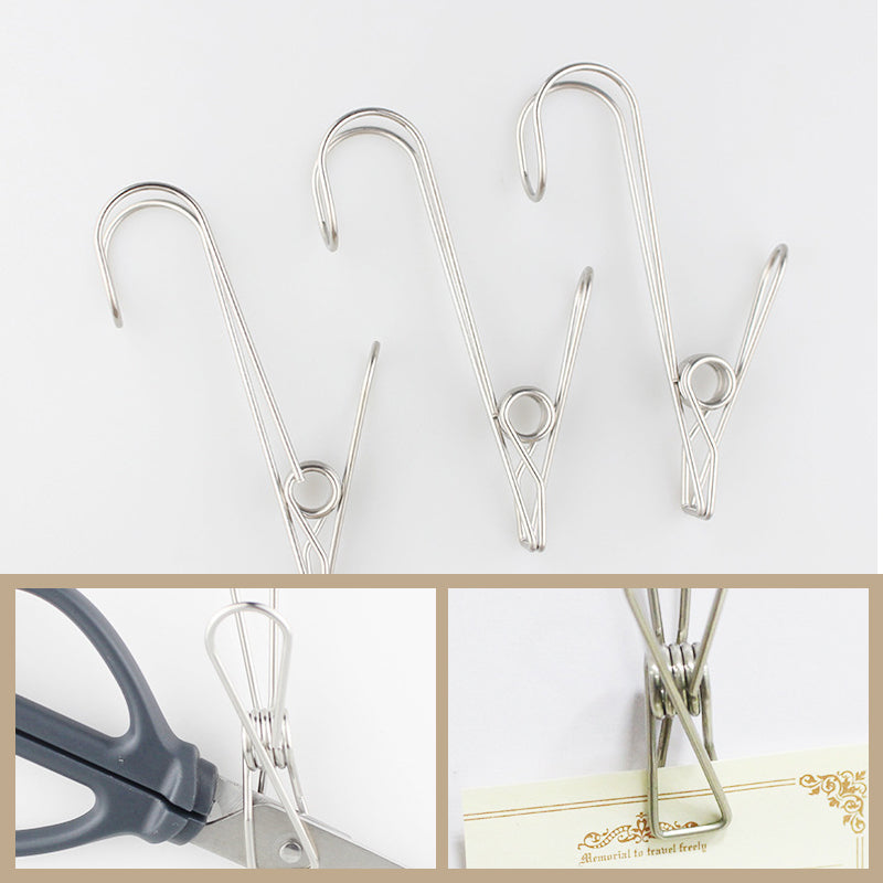 Stainless Steel Clothes Pins Hook Clip