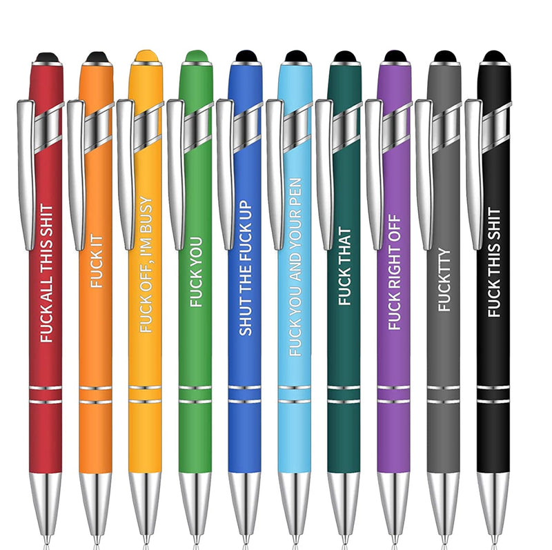 10 pcs Funny Office Pens(Black Ink)