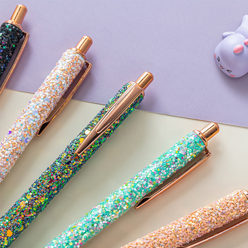 PU Leather Sequin Press Pen