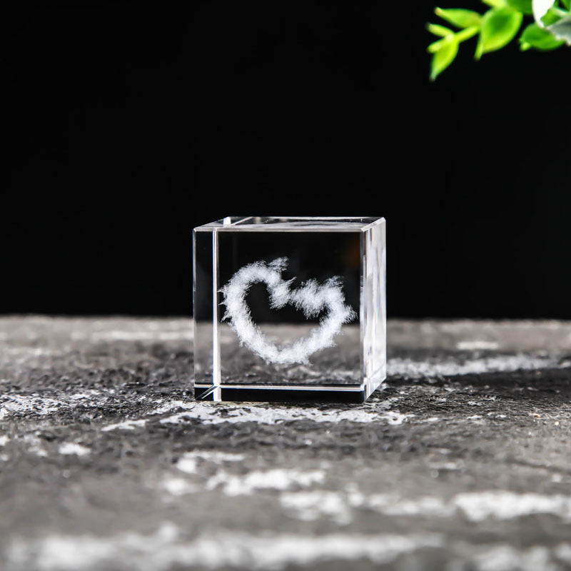 Cloud Crystal Cube Ornaments