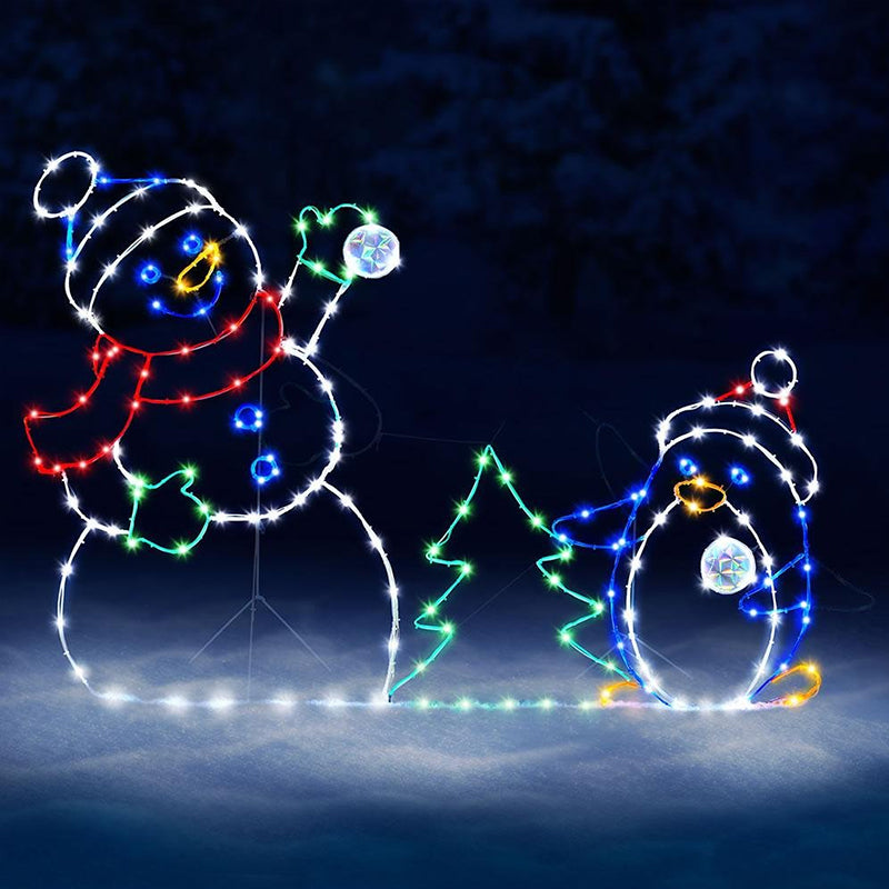 The Playful Animated Snowball Light