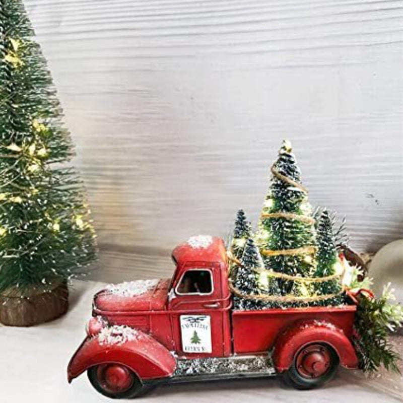 🎄Christmas Sale🔥Red farm Truck Christmas Centerpiece