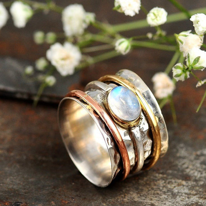 Moonstone Meditation Ring