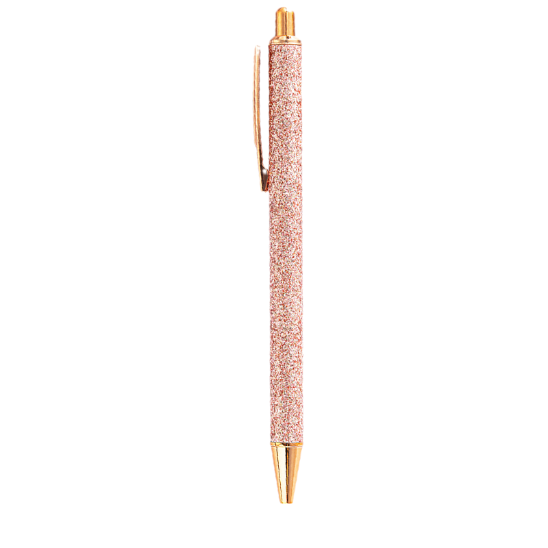 Metal Press Gold Powder Ballpoint Pen