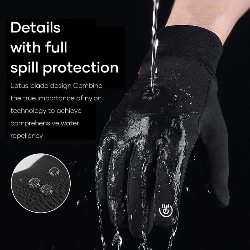 Winter warm waterproof screen-touchable gloves