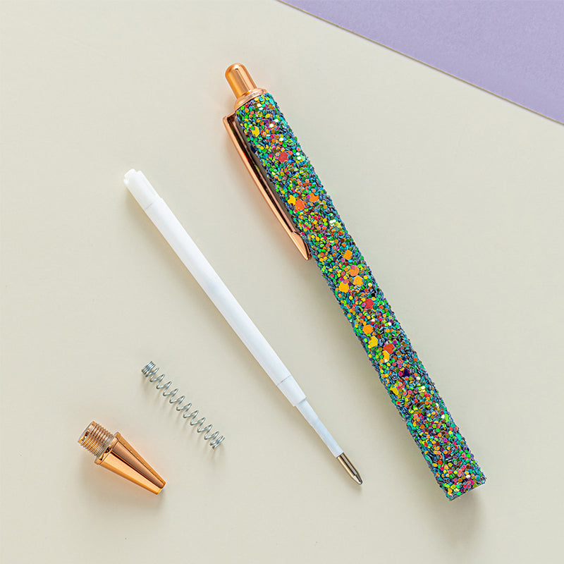 PU Leather Sequin Press Pen