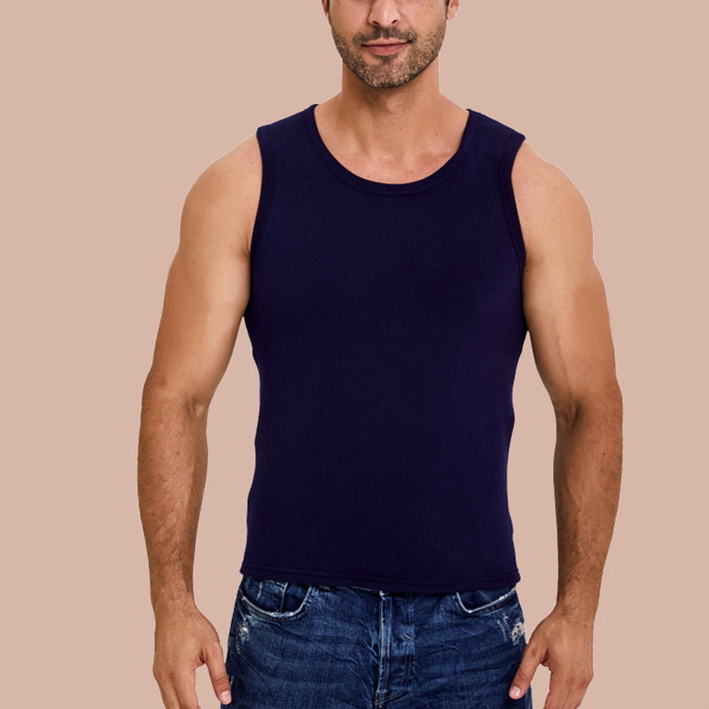 Sleeveless Fleece Crew Neck Cold Thermal Vest