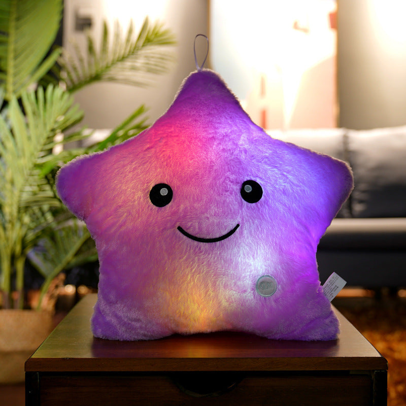 Five-pointed Star Luminous Pillow