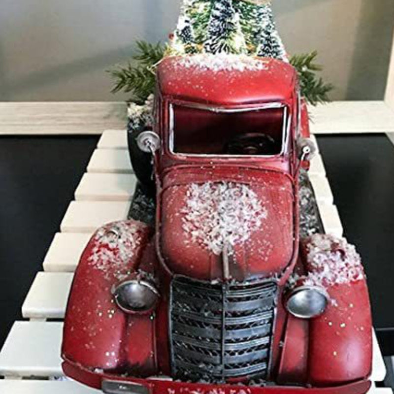 🎄Christmas Sale🔥Red farm Truck Christmas Centerpiece