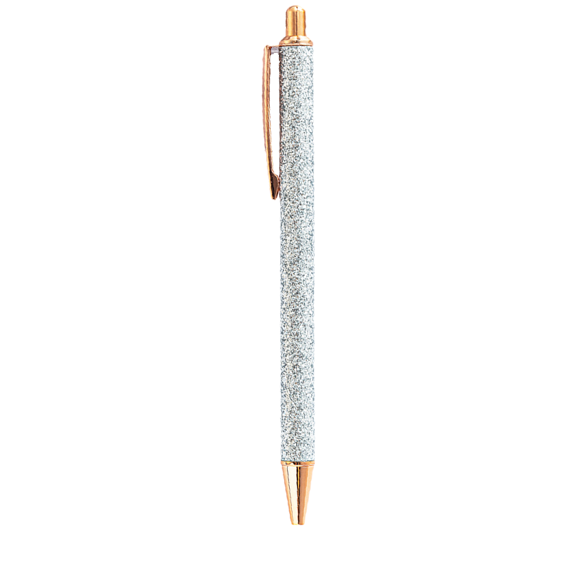 Metal Press Gold Powder Ballpoint Pen