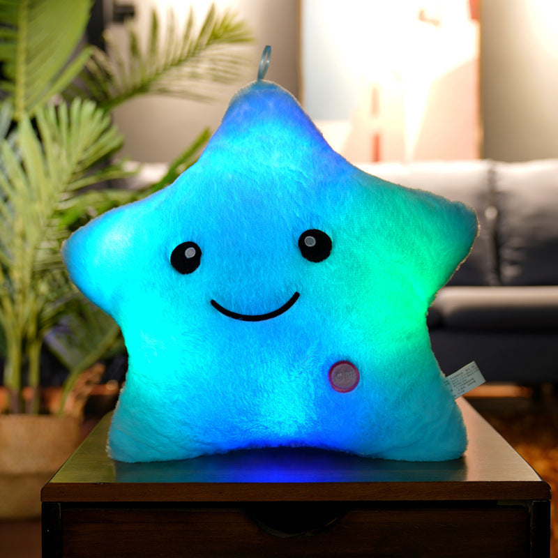 Five-pointed Star Luminous Pillow