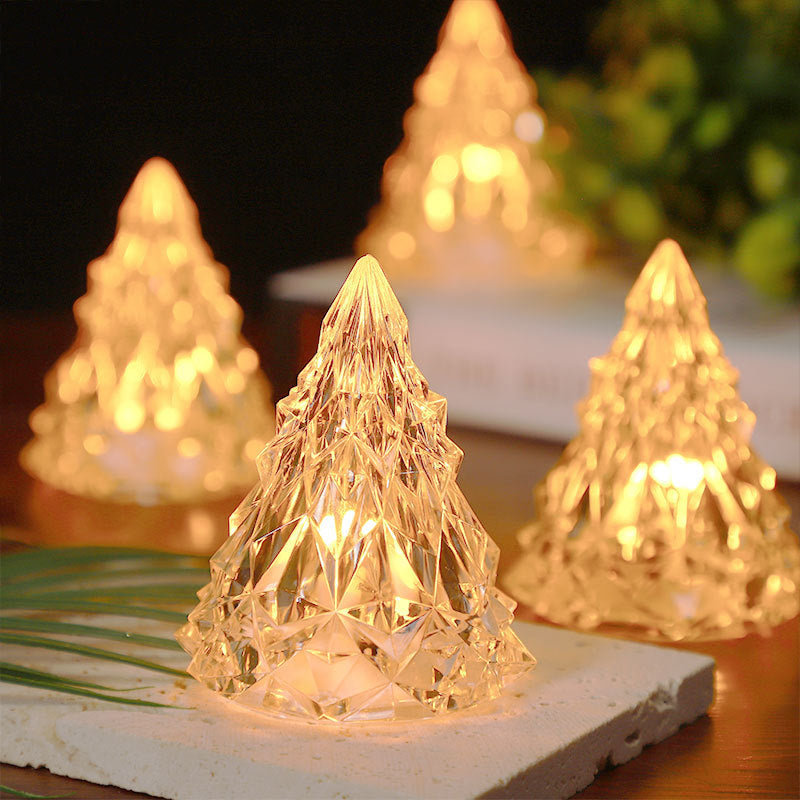 🎄Mini LED Crystal Christmas Tree Night Light