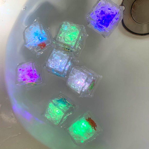 LED Ice Cube Bath Toy (12pcs)