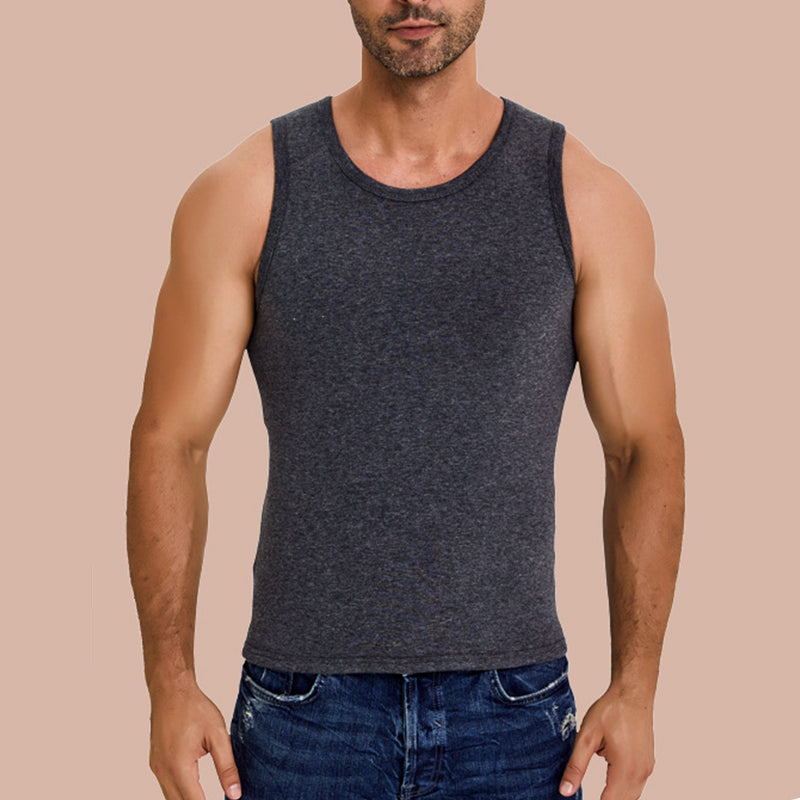 Sleeveless Fleece Crew Neck Cold Thermal Vest