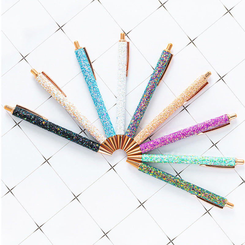 PU Leather Sequin Press Pen