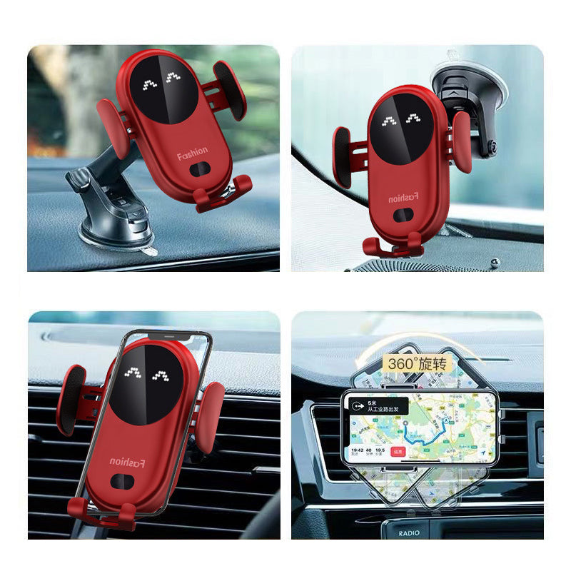 Smart Wireless Auto-Sensing Car Phone Holder Charger