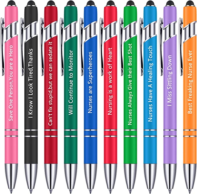 10 pcs Funny Office Pens(Black Ink)