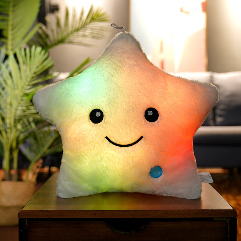 Five-pointed Star Luminous Pillow