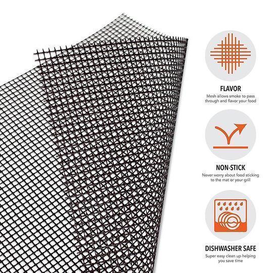 Non-stick BBQ grill mesh mat