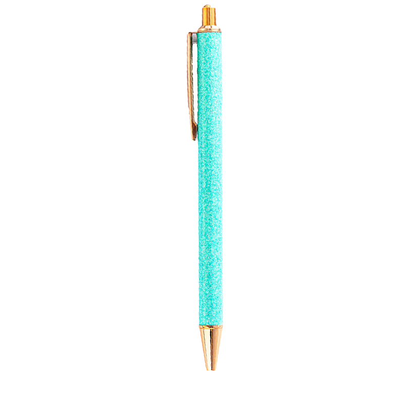 Metal Press Gold Powder Ballpoint Pen