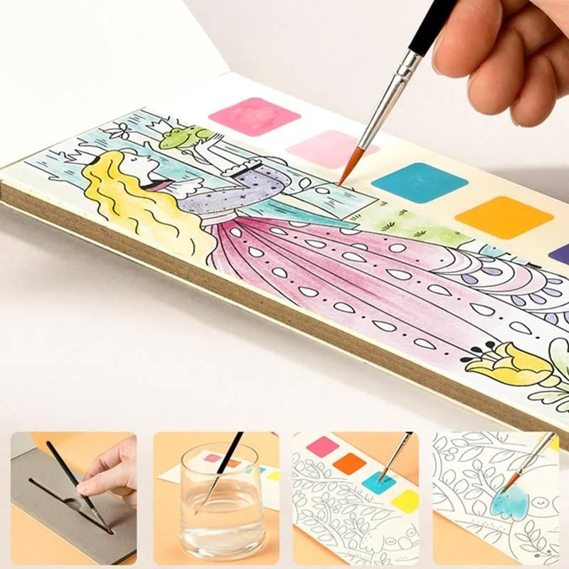 🎅Pocket Watercolor Painting Book🎄🎁