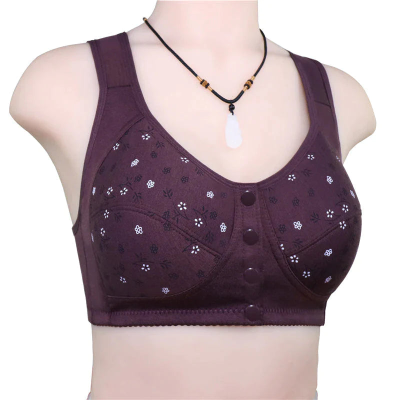 Convenient Front Button Bra