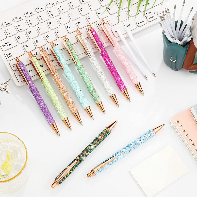 PU Leather Sequin Press Pen