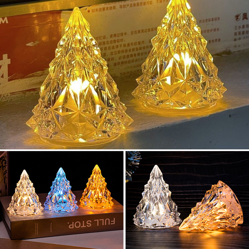 🎄Mini LED Crystal Christmas Tree Night Light