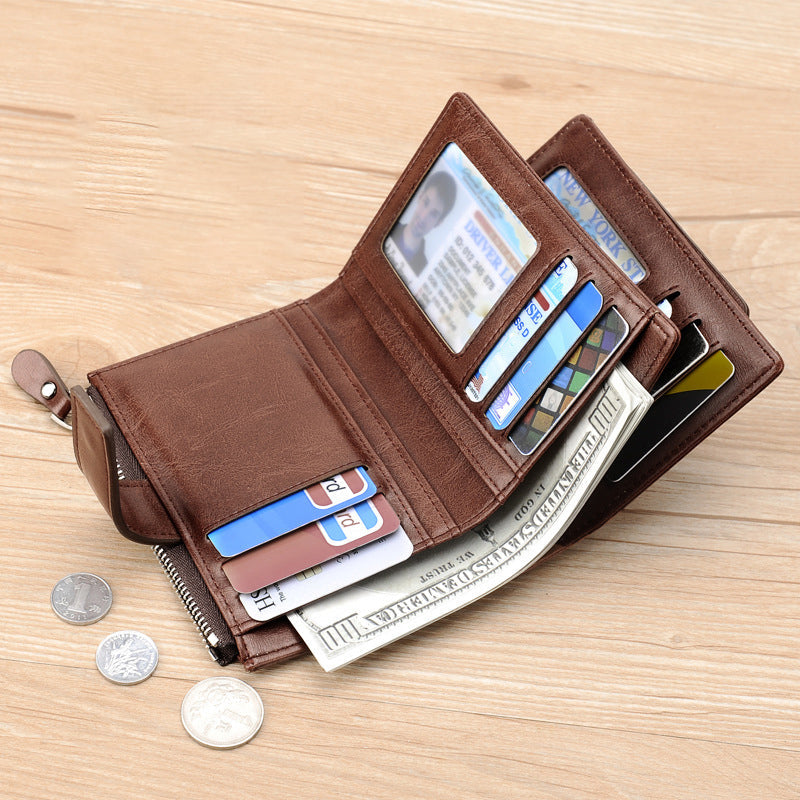 Men's RFID Blocking Bifold Wallet