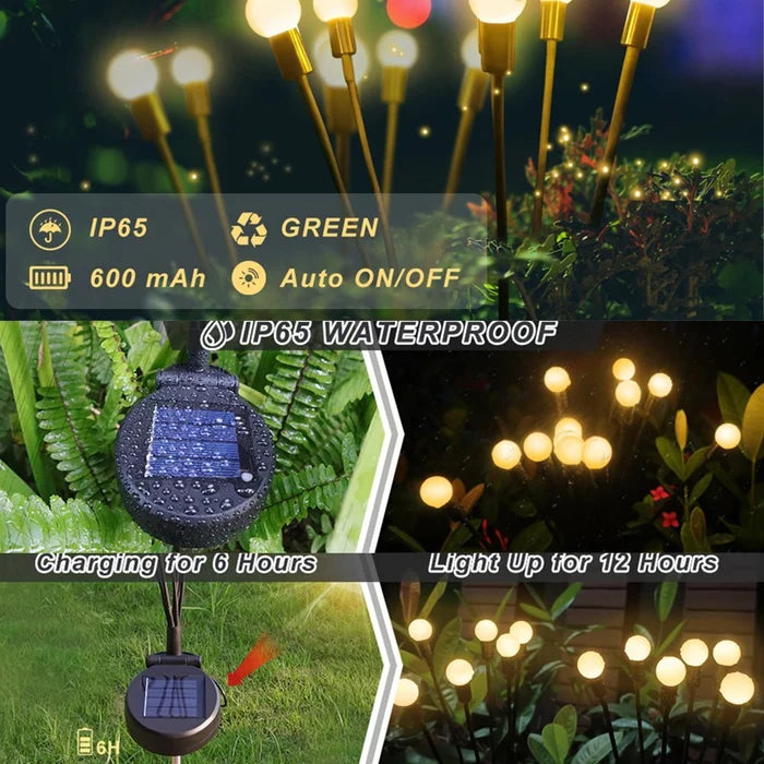 Solar Powered Firefly Garden Light